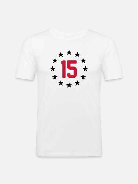 15 ans - T-shirt près du corps Homme - blanc