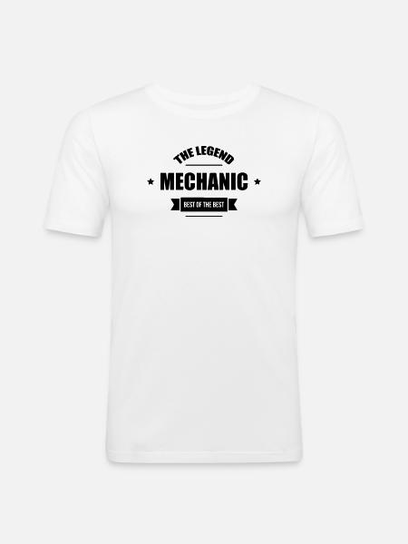 Mechanic - Men's Slim Fit T-Shirt - white