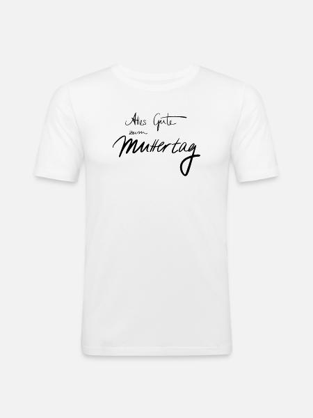 Happy Mothers's Day - Men's Slim Fit T-Shirt - white