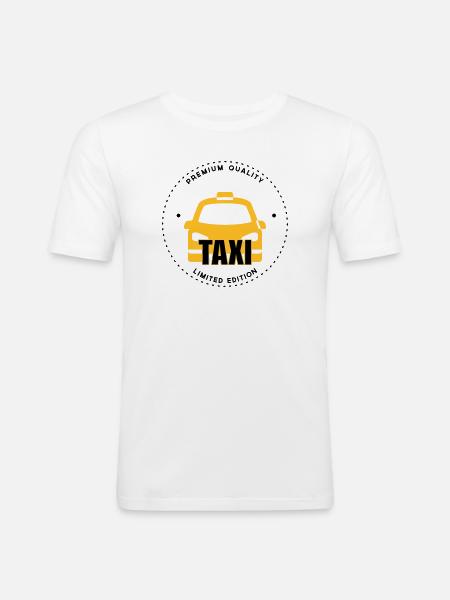 Taxi - Men's Slim Fit T-Shirt - white