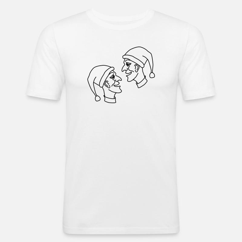 kasperle puppe märchen - Männer Slim Fit T-Shirt - Weiß