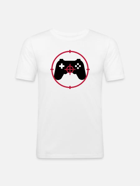 Gamer / Gaming - Men's Slim Fit T-Shirt - white