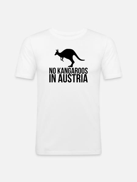austria - Men's Slim Fit T-Shirt - white