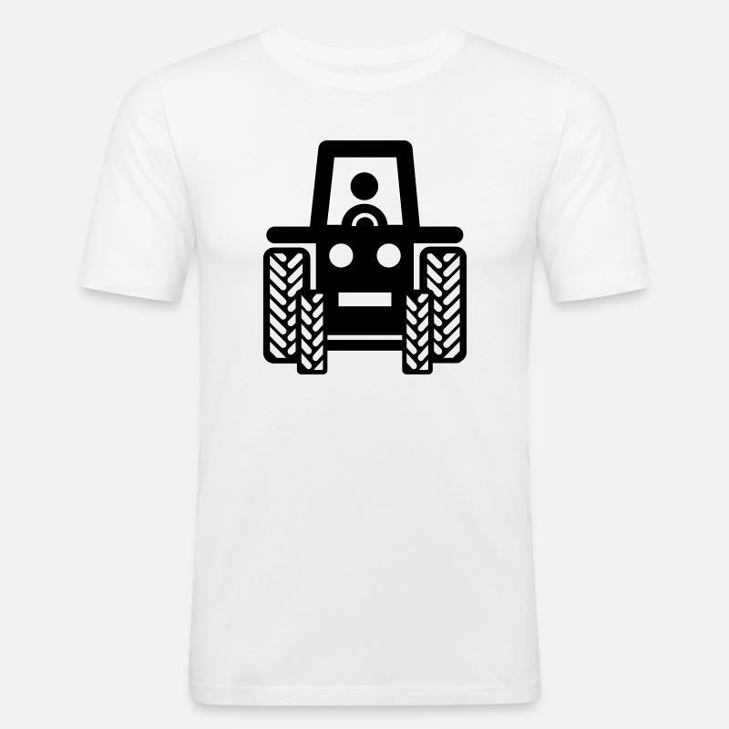 Traktor - Männer Slim Fit T-Shirt - Weiß