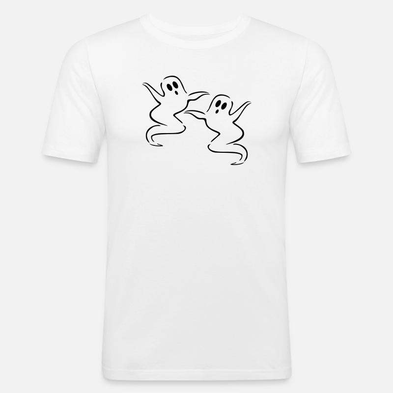 ghost - Men's Slim Fit T-Shirt - white