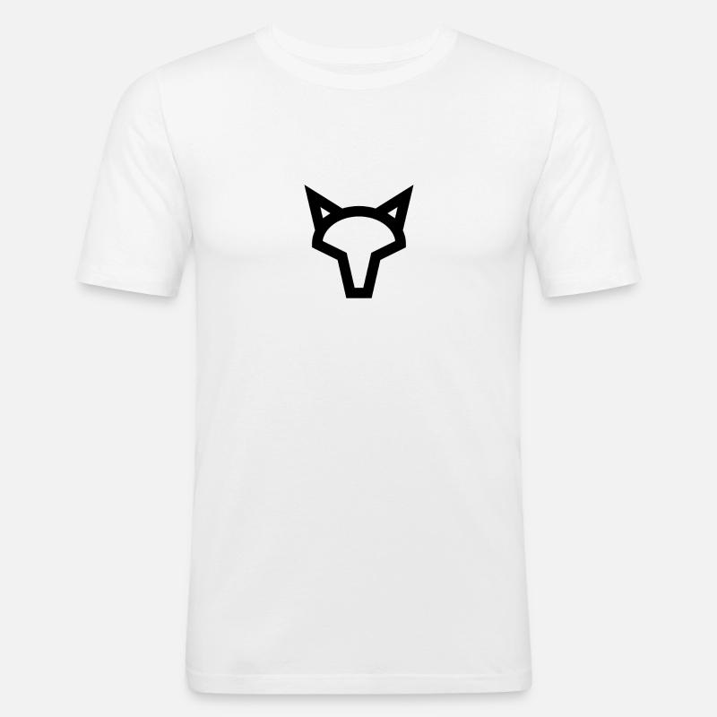 Logo Fox - T-shirt près du corps Homme - blanc