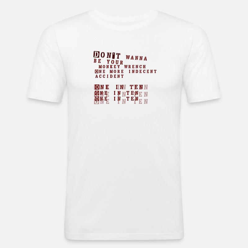 Monkey Wrench - Foo Fighters - Männer Slim Fit T-Shirt - Weiß