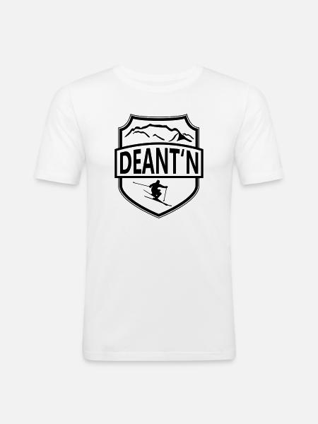 Served on the Hochkönig - Men's Slim Fit T-Shirt - white