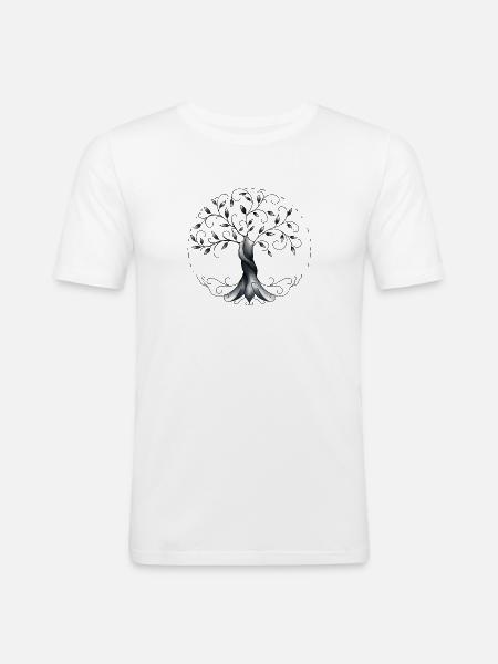 Tree of Life - Men's Slim Fit T-Shirt - white