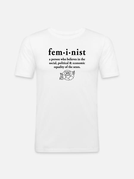 Feminist Definition - Men's Slim Fit T-Shirt - white