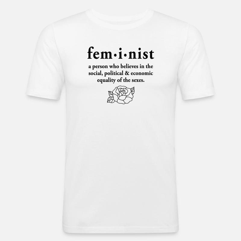 Feminist Definition - Men's Slim Fit T-Shirt - white