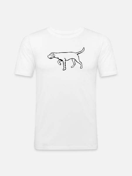 Magyar Vizsla - Men's Slim Fit T-Shirt - white