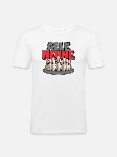 All Nines - Men's Slim Fit T-Shirt - white