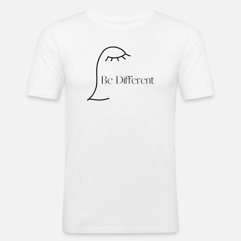 Be different from others - Men's Slim Fit T-Shirt - white