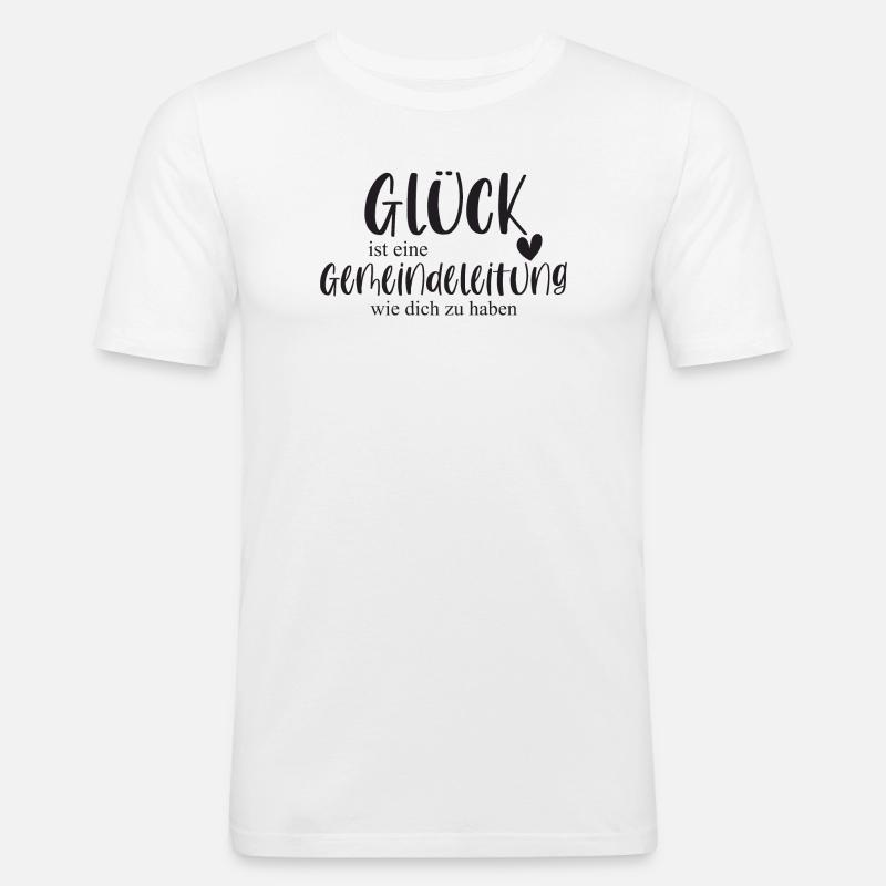 Gemeindeleitung Ehrenamt Gemeinde Geschenk - Männer Slim Fit T-Shirt - Weiß