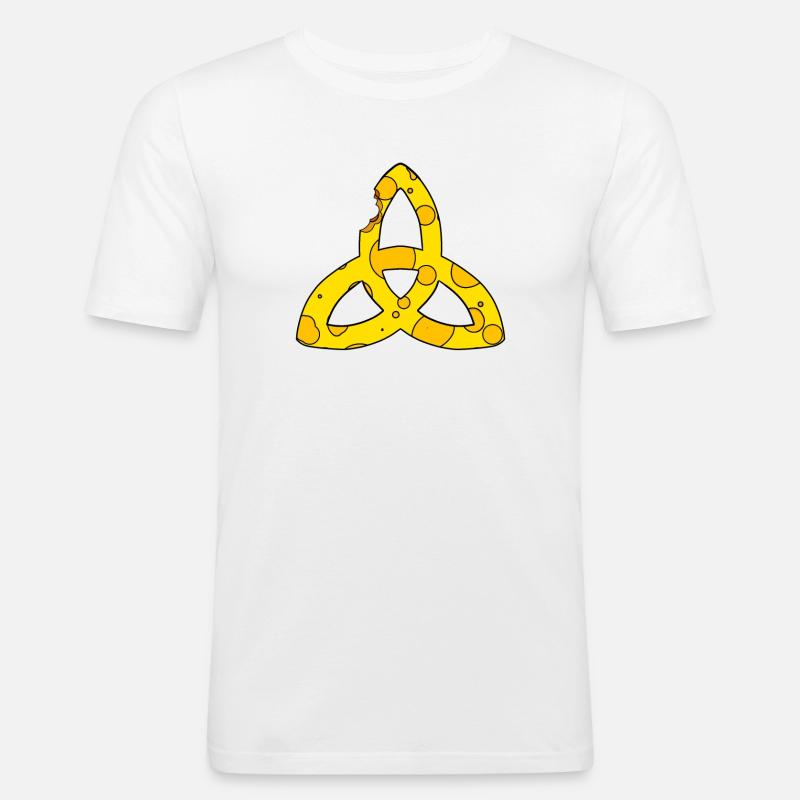 Keltisches Symbol Triqueta Endlos Geschenk - Männer Slim Fit T-Shirt - Weiß