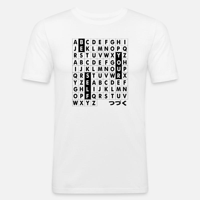 Sei dein Selbst - Männer Slim Fit T-Shirt - Weiß