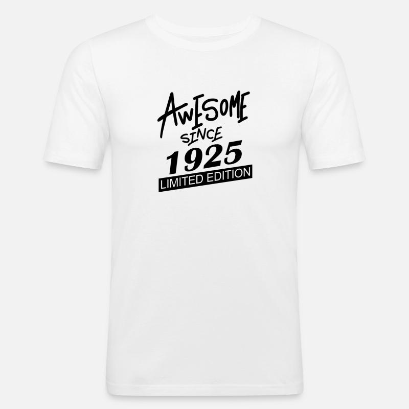 1925 - Born 1925 - Men's Slim Fit T-Shirt - white
