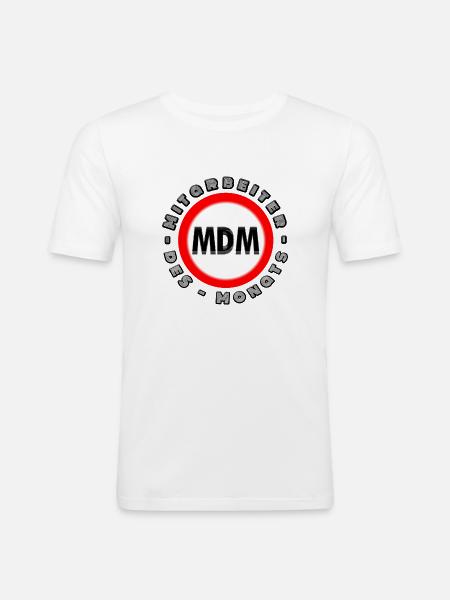 Pris og anerkendelse Månedens medarbejder - Herre Slim Fit T-Shirt - hvid