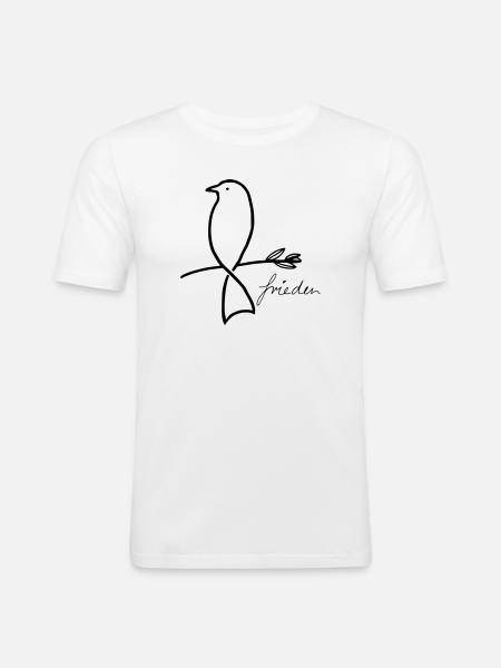 Peace - Men's Slim Fit T-Shirt - white