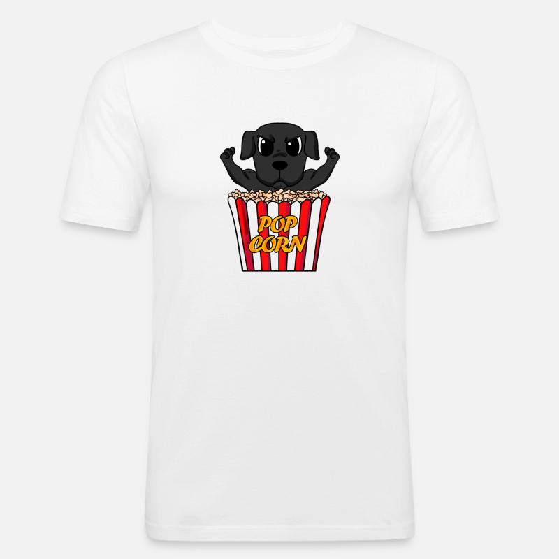 Labrador - Männer Slim Fit T-Shirt - Weiß