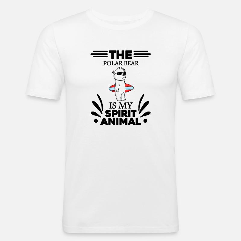 Polar Bear Polar Bear Bear - Men's Slim Fit T-Shirt - white