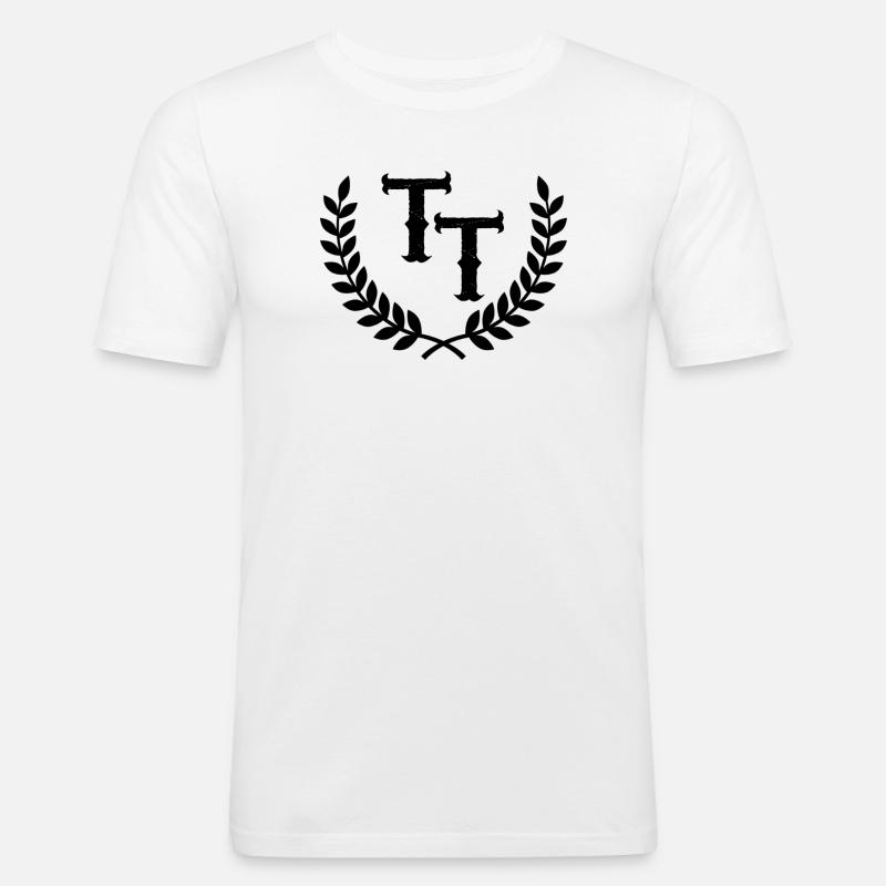 T.T. - Männer Slim Fit T-Shirt - Weiß