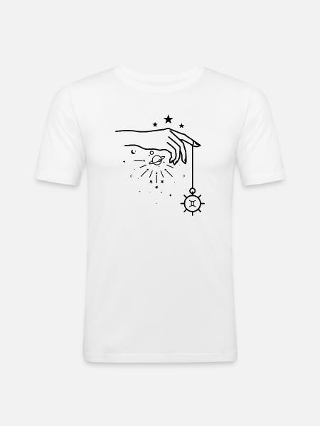 Awaiting design upload - Men's Slim Fit T-Shirt - white