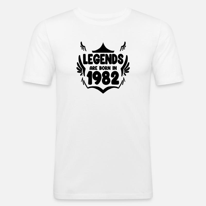 1982 - Born 1982 - Men's Slim Fit T-Shirt - white