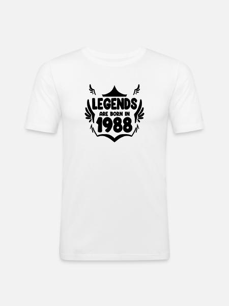 1988 - Born 1988 - Men's Slim Fit T-Shirt - white