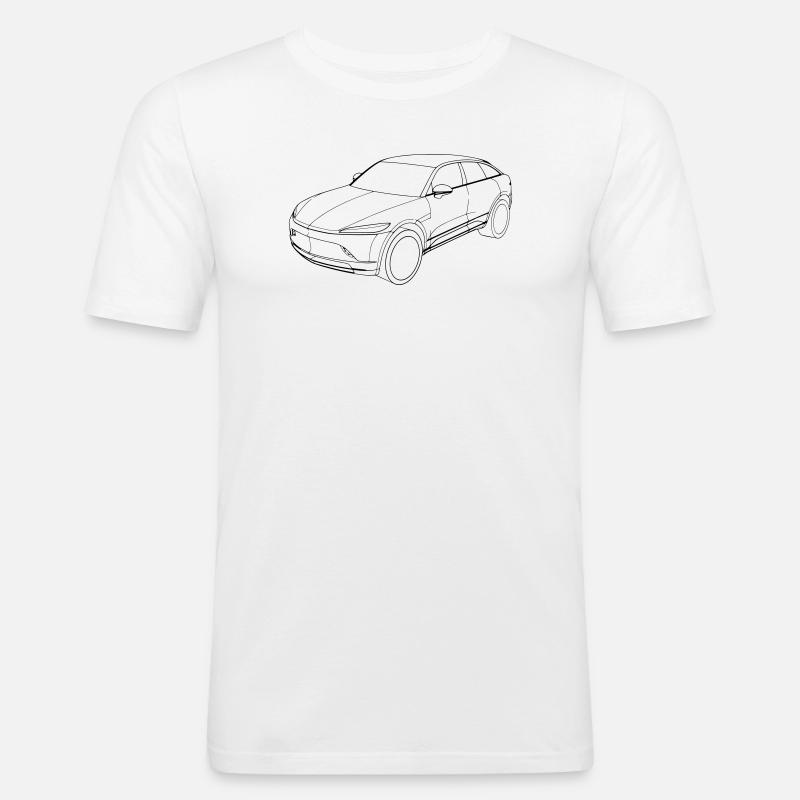 Mullen 5 - Männer Slim Fit T-Shirt - Weiß