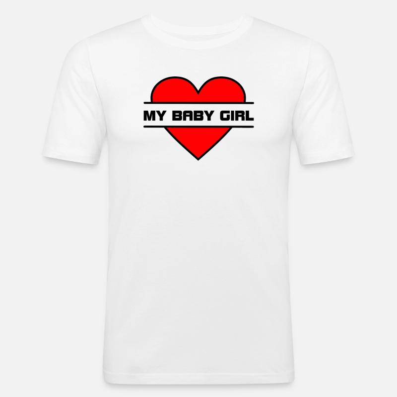 Liebe dein Herz 037 - Männer Slim Fit T-Shirt - Weiß