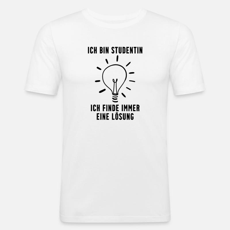 Studenin Geschenk - Männer Slim Fit T-Shirt - Weiß