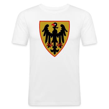 Heiliges Römisches Reich - Männer Slim Fit T-Shirt - Weiß - Vorne - Nik (191cm)