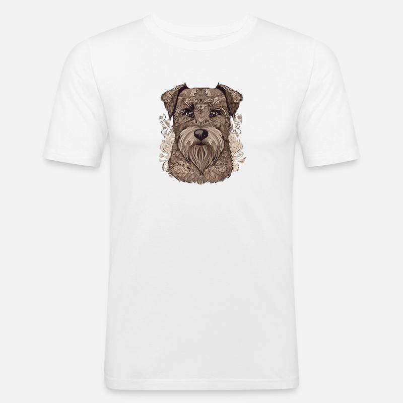 Cane campione - Maglietta aderente da uomo - bianco