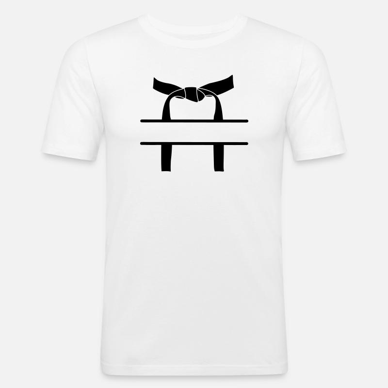 OBI Band 2 - Männer Slim Fit T-Shirt - Weiß
