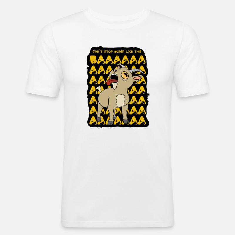 Can't stop doing like this - Männer Slim Fit T-Shirt - Weiß