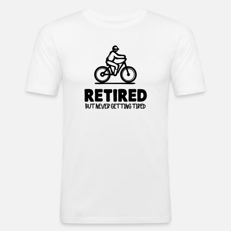 Rentner Ruhestand Statement Lebensabend Pensionist - Männer Slim Fit T-Shirt - Weiß