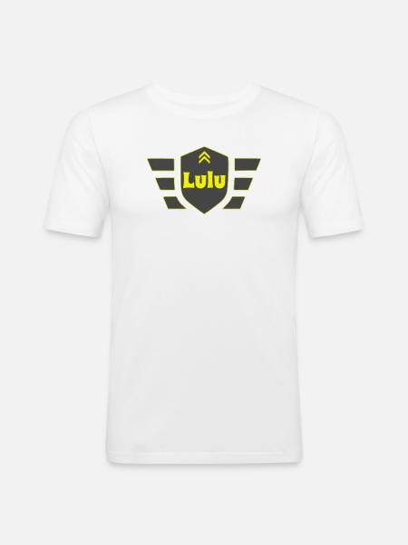 Lulu - Men's Slim Fit T-Shirt - white