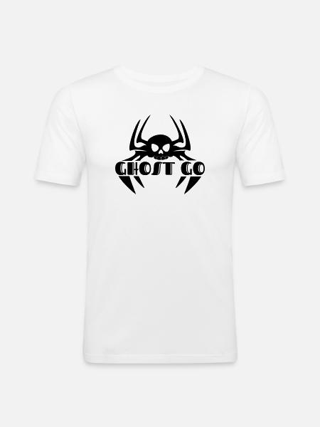 Ghost Go Spooky Saison - T-shirt près du corps Homme - blanc
