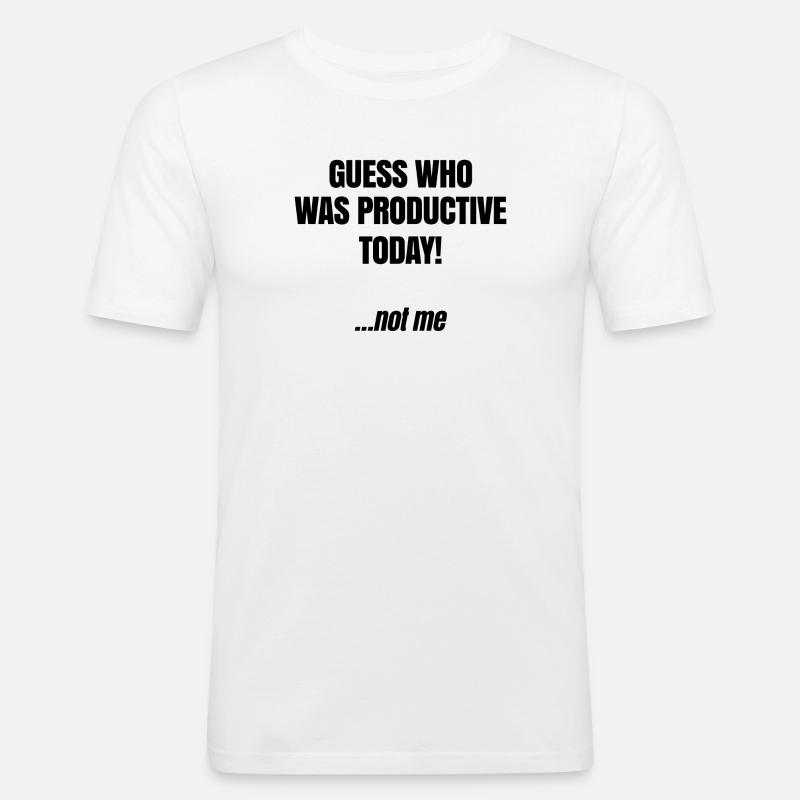 Egal Statement Witzig Ist Mir Wurscht - Männer Slim Fit T-Shirt - Weiß