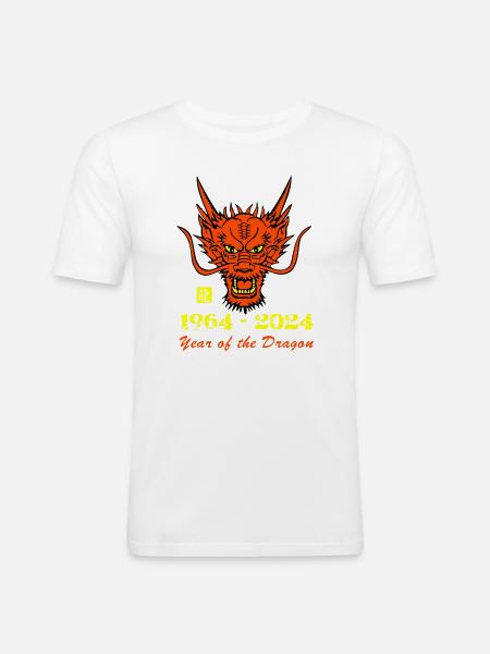 Drachenkinder 1964 - Männer Slim Fit T-Shirt - Weiß