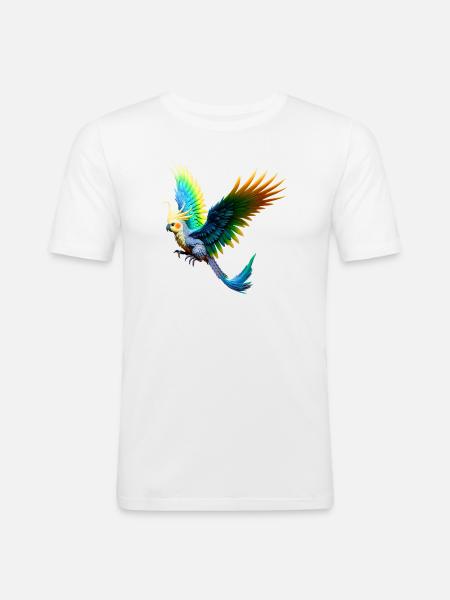 Rainbow Nymph (03) - Men's Slim Fit T-Shirt - white