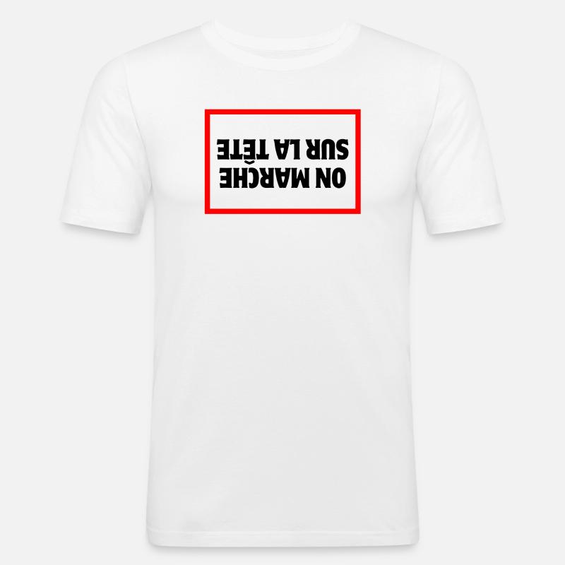 Bauer, Bauer, Bauer, Bauer - Männer Slim Fit T-Shirt - Weiß