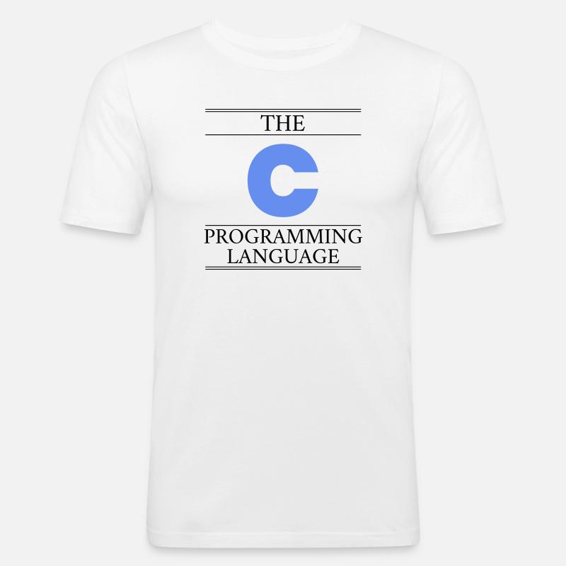 The C Programming Language - Men's Slim Fit T-Shirt - white
