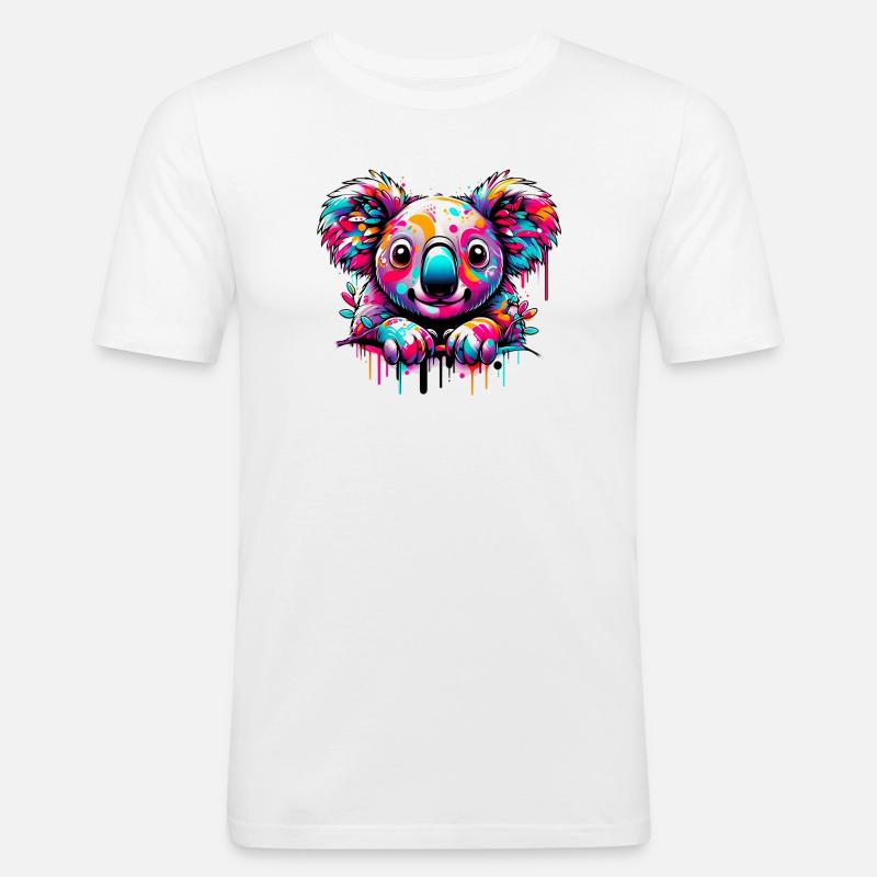 Koala - Men's Slim Fit T-Shirt - white