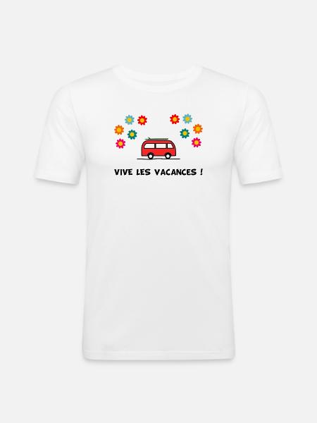 DAD. GRANDPA. FATHER'S DAY. MISTRESS. MASTER - Men's Slim Fit T-Shirt - white