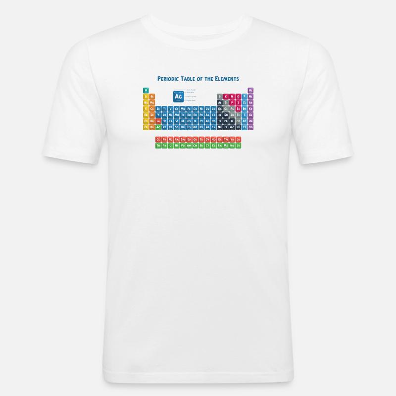 Periodensystem der Elemente 2 - Männer Slim Fit T-Shirt - Weiß