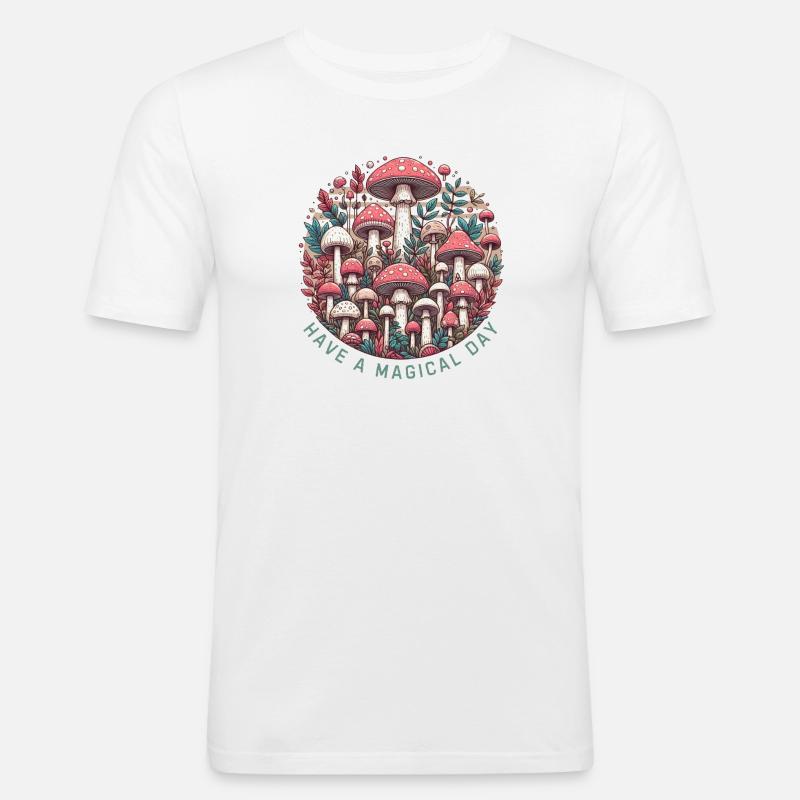 Toadstool - Men's Slim Fit T-Shirt - white