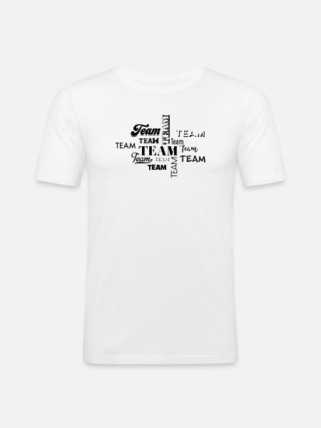 Team - Men's Slim Fit T-Shirt - white